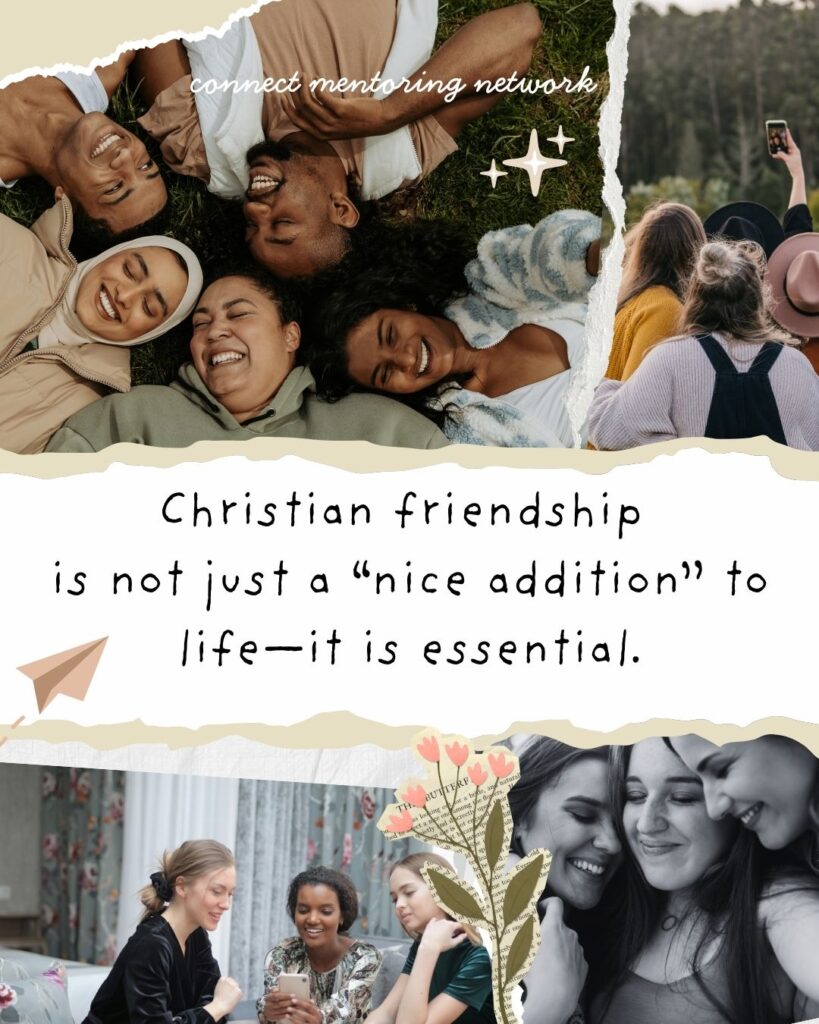 Christian friendship is not just a nice "extra" to your Christian walk - it is essential. 